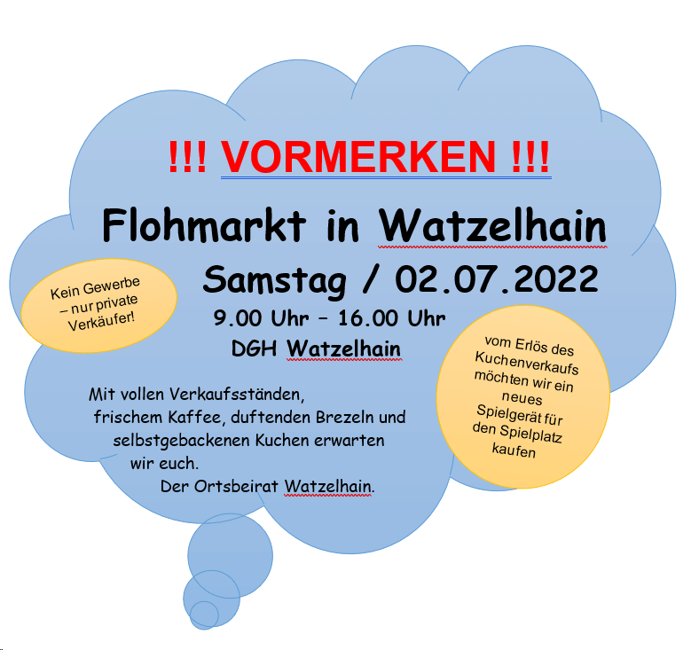 Flohmarkt in Watzelhain